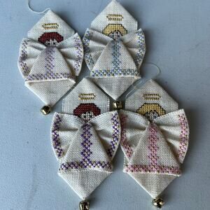 Cross-Stitch Angels: Set of 4